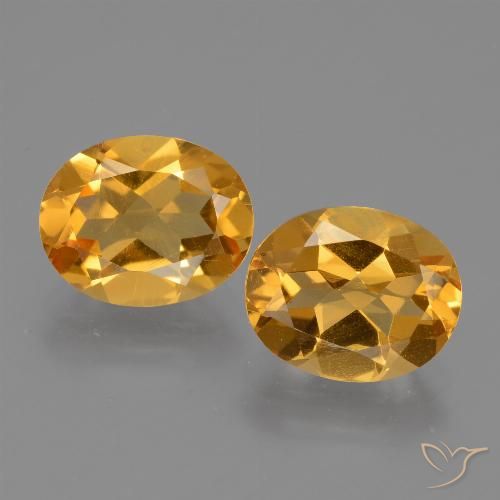 4.51ctw Natural Dorado naranja intenso Citrino, Ovalada, VVS-VS