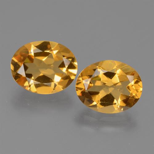 Gemas de citrino dorado natural de 4,51 ct, corte óvalo, VVS-VS