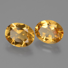 Gemas de citrino dorado natural de 4,51 ct, corte óvalo, VVS-VS