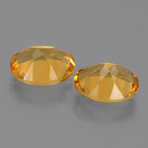 Gemas de citrino dorado natural de 4,51 ct, corte óvalo, VVS-VS
