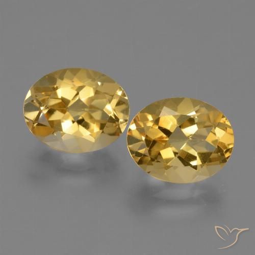4.96ctw Natural Dorado oscuro medio Citrino, Ovalada, VVS-VS