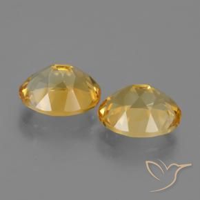 Gemas de Citrino Dorado oscuro medio natural de 4.96 ct, Ovalada, VVS-VS