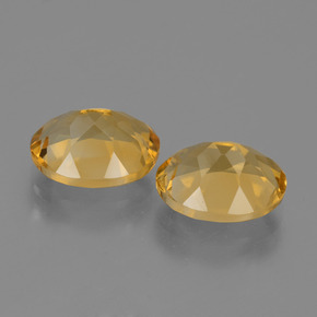 Gemas de citrino dorado natural de 4,81 ct, corte óvalo, VVS