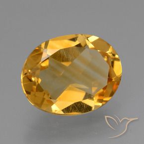 Citrino Dorado naranja claro medio natural de 2.09 ct, Ovalada, VS