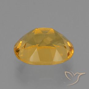 Citrino Dorado oscuro medio natural de 2.50 ct, Ovalada, VVS-VS
