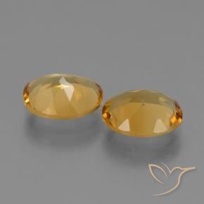 Gemas de Citrino Naranja dorado intenso natural de 3.98 ct, Ovalada, VS