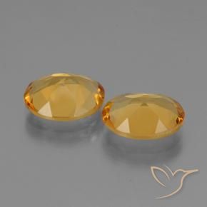Gemas de Citrino Naranja dorado intenso natural de 4.05 ct, Ovalada, VVS