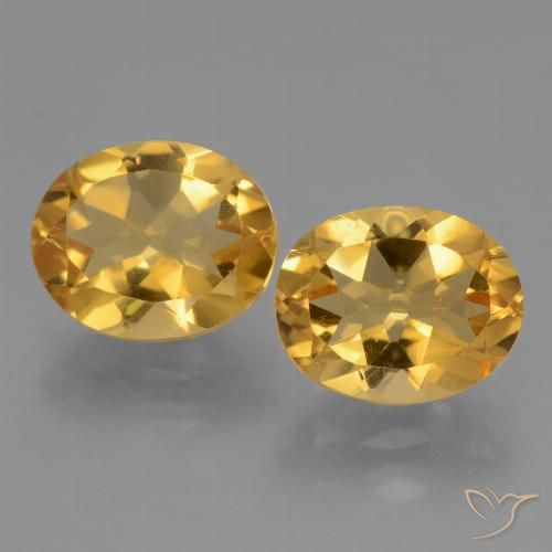 4.94ctw Natural Naranja dorado intenso Citrino, Ovalada, VVS-VS