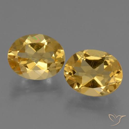 4.84ctw Natural Naranja dorado intenso Citrino, Ovalada, VVS