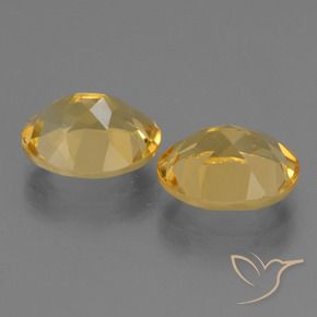 Gemas de Citrino Naranja dorado intenso natural de 4.84 ct, Ovalada, VVS