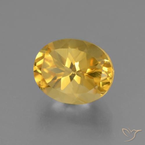 Citrino Dorado claro natural de 2.69 ct, Ovalada, VS