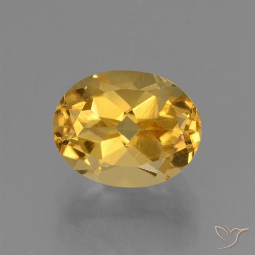 3.09ct Natural Dorado medio Citrino, Ovalada, VVS-VS