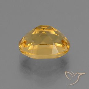Citrino Dorado medio natural de 3.09 ct, Ovalada, VVS-VS