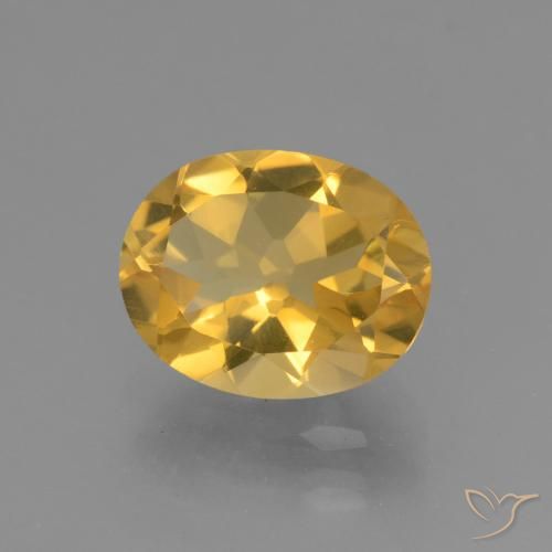 Citrino Dorado natural de 2.32 ct, Ovalada, VVS-VS