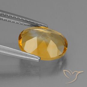 Citrino Dorado-naranja medio natural de 2.33 ct, Ovalada, VS