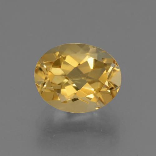 Citrino Naranja dorado natural de 2.69 ct, Corte Óvalo, VVS