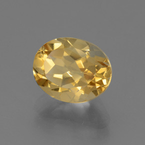 Citrino Naranja dorado natural de 2.69 ct, Corte Óvalo, VVS