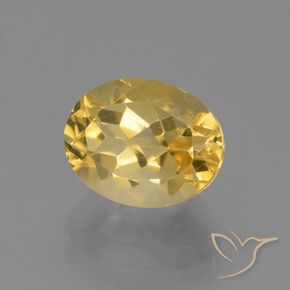Citrino Naranja dorado natural de 2.92 ct, Ovalada, VVS