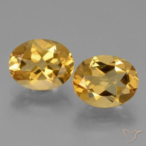 4.69ctw Natural Dorado claro Citrino, Ovalada, VVS