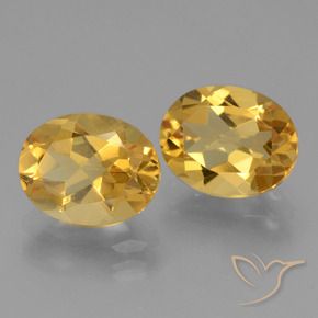 Gemas de Citrino Dorado claro natural de 4.69 ct, Ovalada, VVS