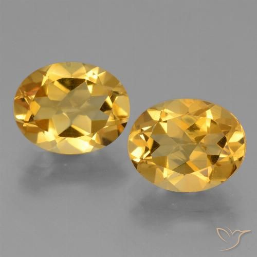 4.90ctw Natural Dorado medio Citrino, Ovalada, VVS