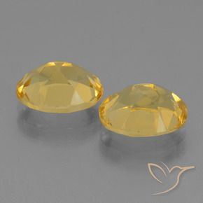 Gemas de Citrino Dorado claro natural de 4.60 ct, Ovalada, VS