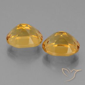 Gemas de Citrino Naranja dorado intenso natural de 5.40 ct, Ovalada, VVS-VS