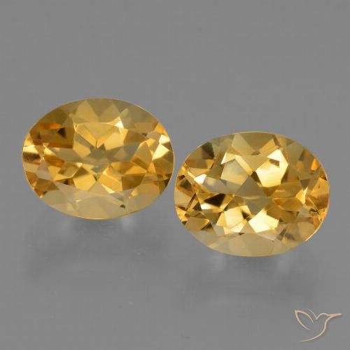5.25ctw Natural Dorado oscuro Citrino, Ovalada, VVS