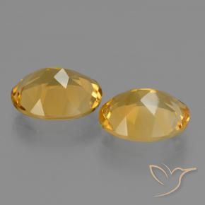 Gemas de Citrino Naranja dorado intenso natural de 4.29 ct, Ovalada, VVS-VS