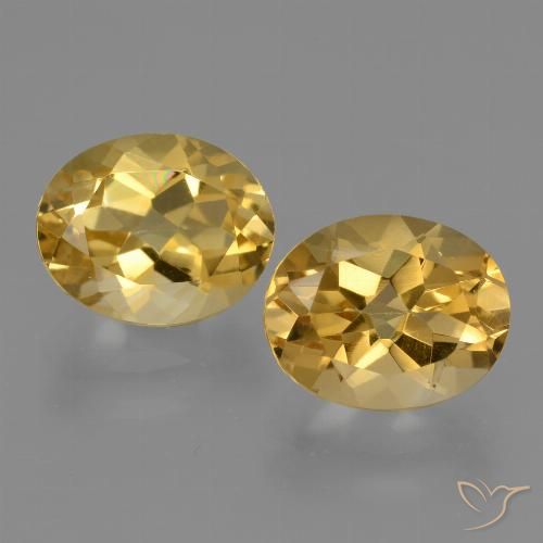 5.40ctw Natural Dorado medio Citrino, Ovalada, VVS