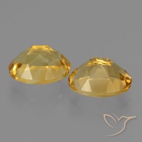 Gemas de Citrino Dorado medio natural de 5.40 ct, Ovalada, VVS
