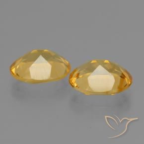 Gemas de Citrino Dorado intenso natural de 4.29 ct, Ovalada, VS