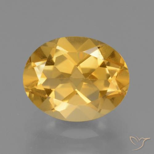 2.47ct Natural Naranja dorado Citrino, Ovalada, VVS-VS