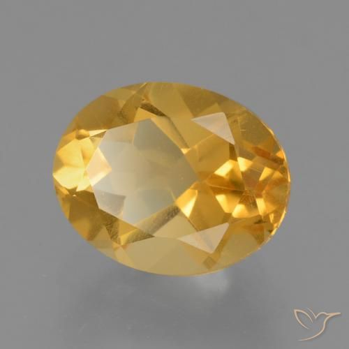 Citrino Naranja dorado natural de 2.47 ct, Ovalada, VVS-VS