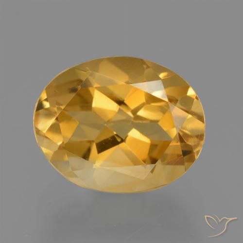 2.74ct Natural Naranja dorado intenso Citrino, Ovalada, VVS