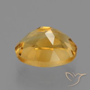 Citrino Naranja dorado intenso natural de 2.74 ct, Ovalada, VVS