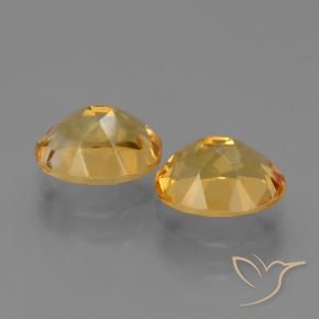Gemas de Citrino Naranja dorado natural de 5.10 ct, Ovalada, VVS