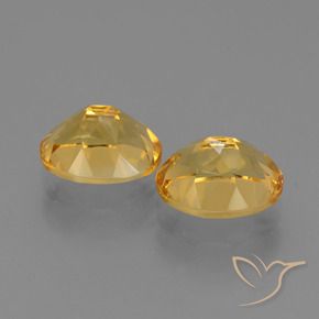 Gemas de Citrino Naranja dorado intenso natural de 5.04 ct, Corte Óvalo, VVS