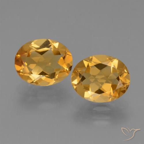 4.75ctw Natural Dorado oscuro Citrino, Ovalada, VVS-VS