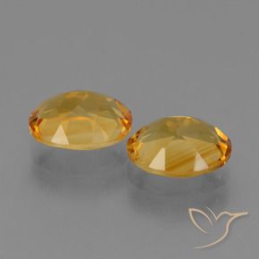 Gemas de Citrino Dorado oscuro natural de 4.75 ct, Ovalada, VVS-VS