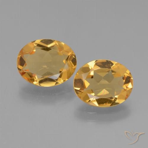4.47ctw Natural Dorado oscuro Citrino, Ovalada, VVS