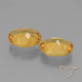 Gemas de Citrino Dorado oscuro natural de 4.47 ct, Ovalada, VVS