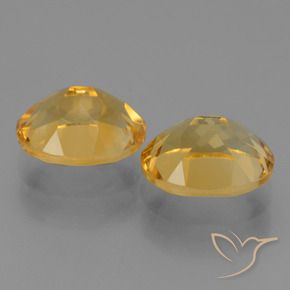Gemas de Citrino Dorado claro natural de 5.33 ct, Ovalada, VVS