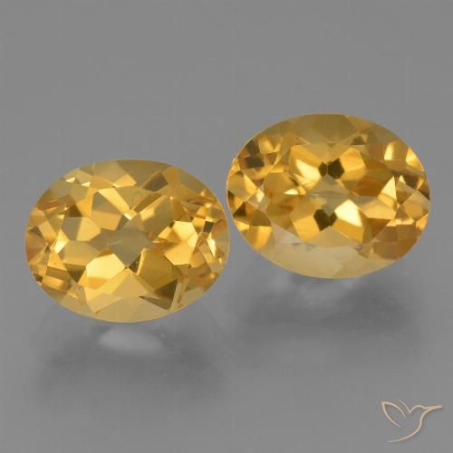 5.61ctw Natural Naranja dorado intenso Citrino, Ovalada, VVS