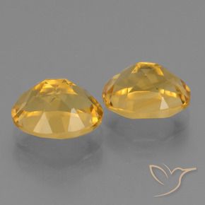 Gemas de Citrino Naranja dorado intenso natural de 5.61 ct, Ovalada, VVS