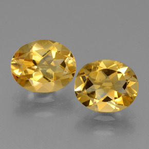 Gemas de Citrino Dorado amarillo natural de  ct, Corte Óvalo, VVS-VS