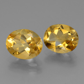 Gemas de Citrino Dorado amarillo natural de  ct, Corte Óvalo, VVS-VS
