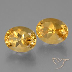 Gemas de Citrino Naranja dorado intenso natural de 5.81 ct, Ovalada, VVS-VS