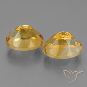 Gemas de Citrino Naranja dorado intenso natural de 5.81 ct, Ovalada, VVS-VS