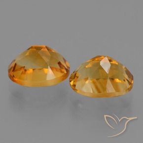 Gemas de Citrino Dorado oscuro natural de 5.78 ct, Ovalada, VVS-VS